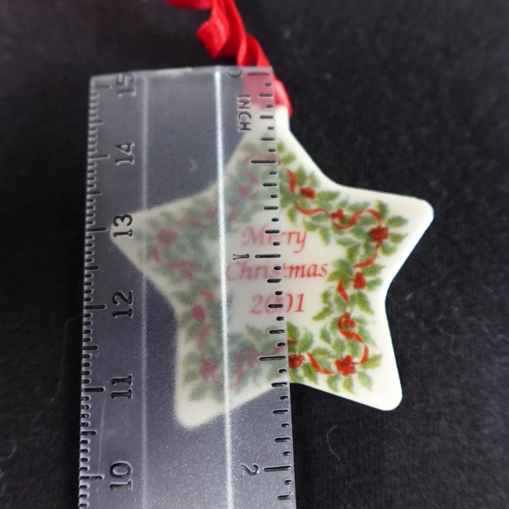 Longaberger 2001 Merry Christmas Tie On Star Basket Ornament Wreath 39438 USA